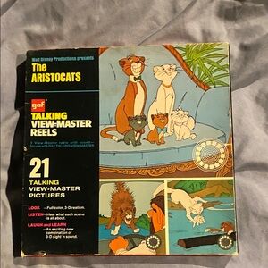 gaf The Aristocats Talking View-Master Reels – Vintage Blue & Black Packaging